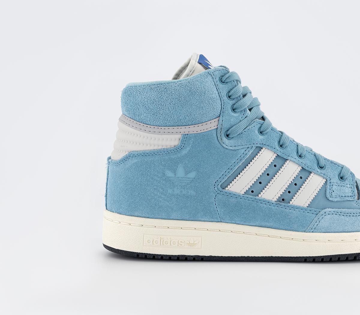 adidas Centennial 85 Hi Trainers Crystal White Baby Blue - Men's Trainers