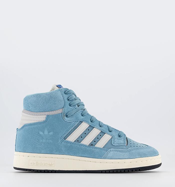 adidas Centennial 85 Hi Trainers Crystal White Baby Blue