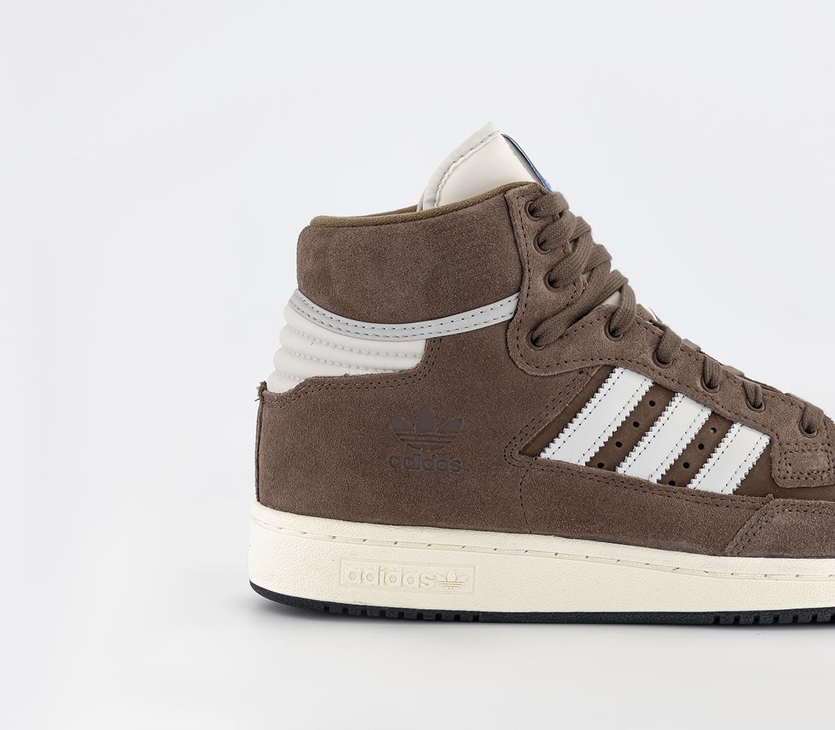 adidasCentennial 85 Hi TrainersCrystal White Brown White