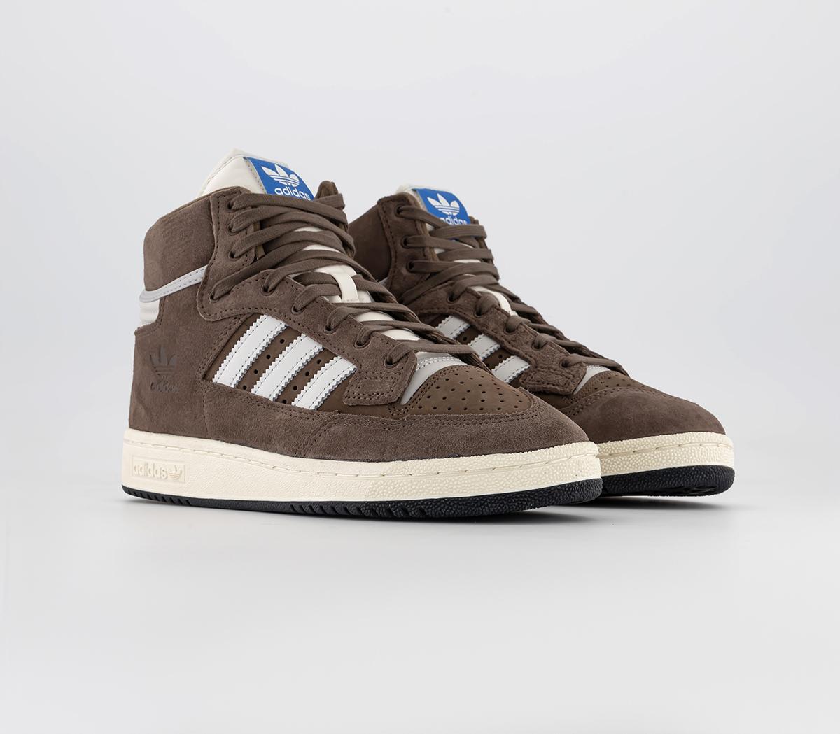 adidasCentennial 85 Hi TrainersCrystal White Brown White
