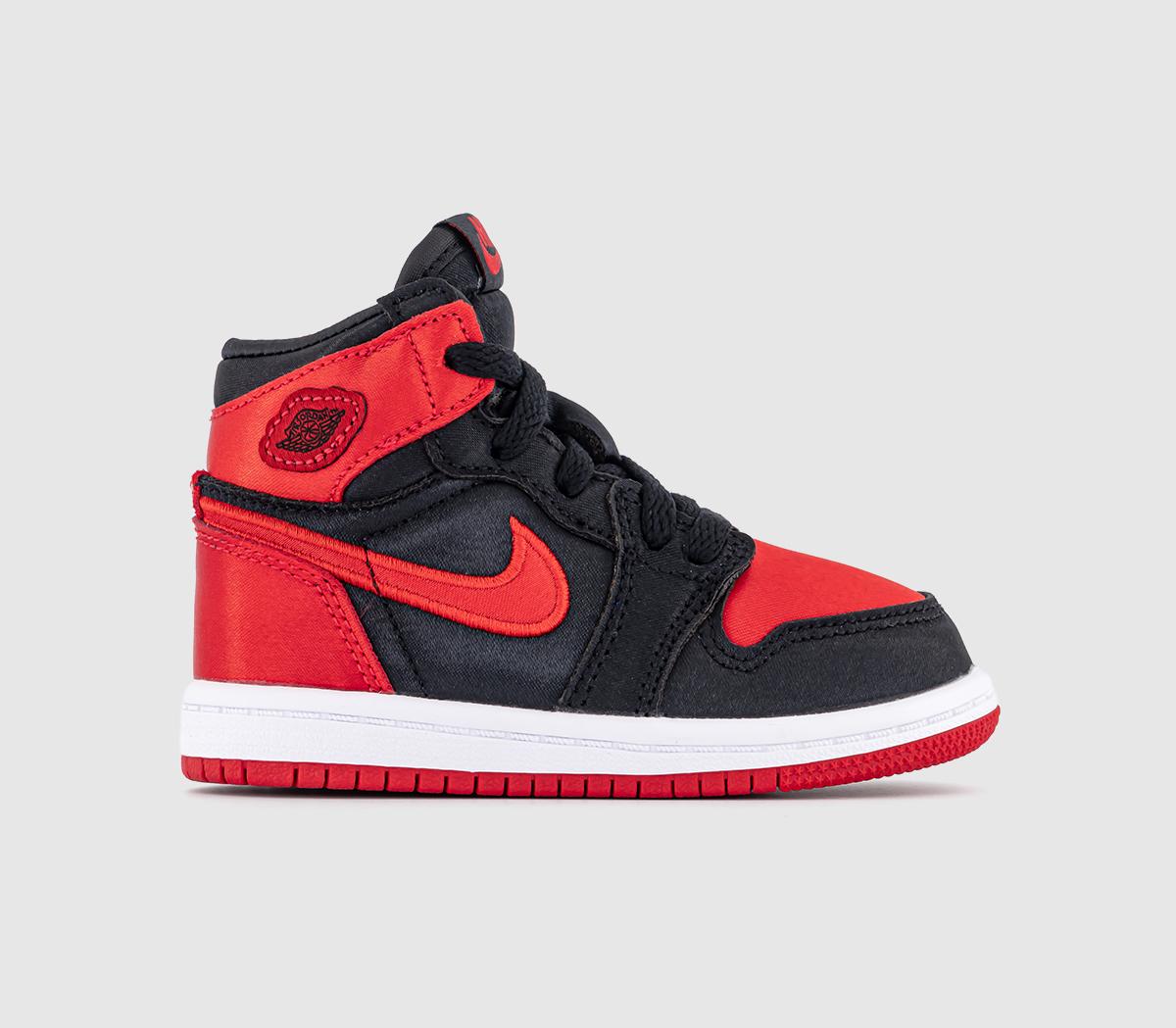 Black and red jordans for toddlers on sale