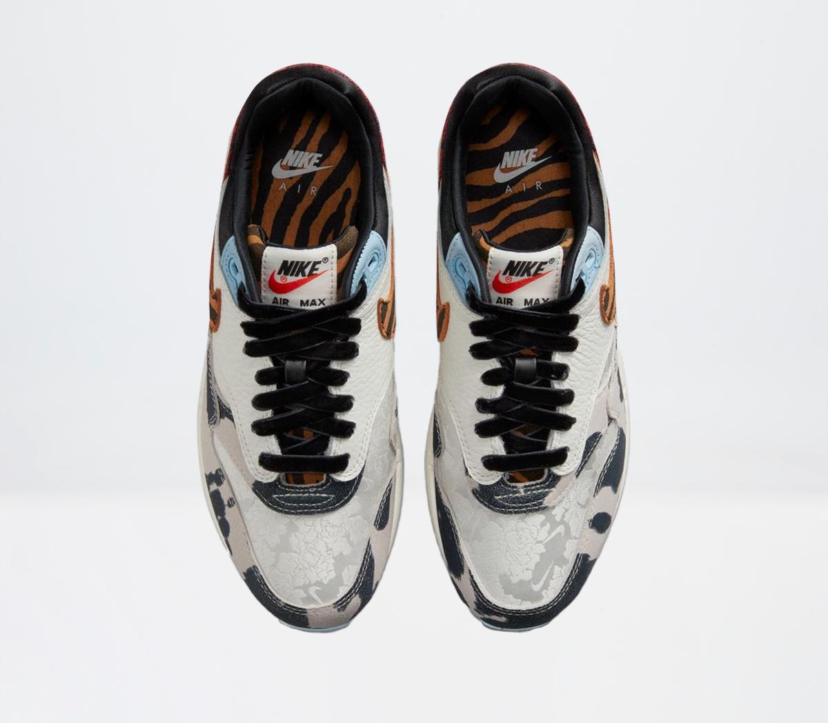 NikeAir Max 1 87 TrainersSail Black Celestine Blue Picante Red Coconut Milk