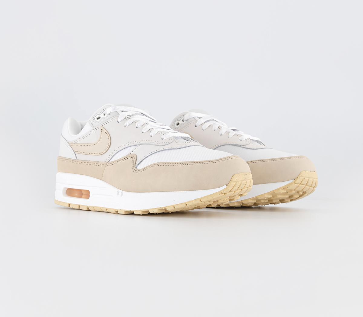 NikeAir Max 1 87 TrainersSummit White Sanddrift Phantom Pale Vanilla