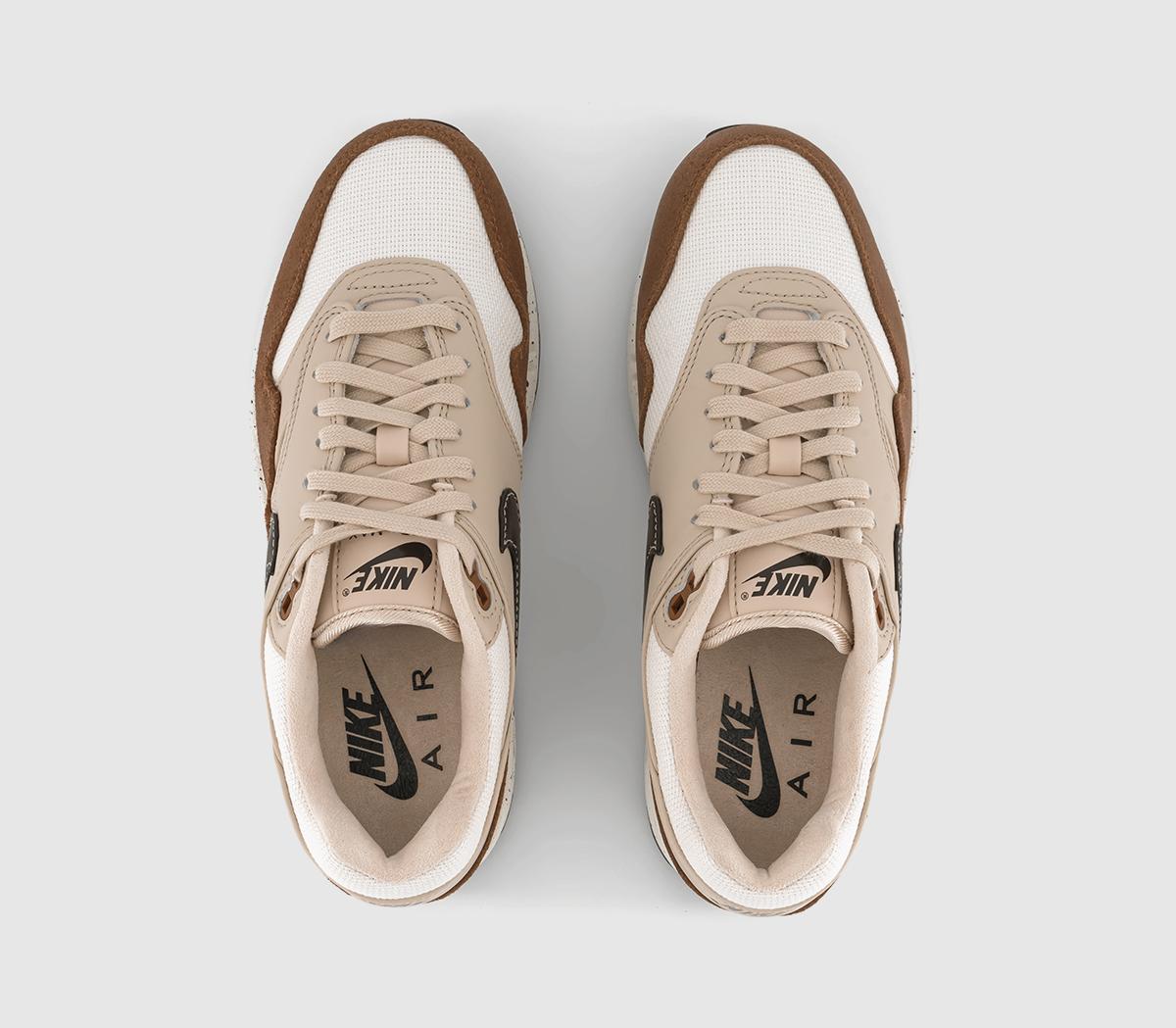 NikeAir Max 1 87 TrainersVelvet Brown Sanddrift Sail Light British Tan