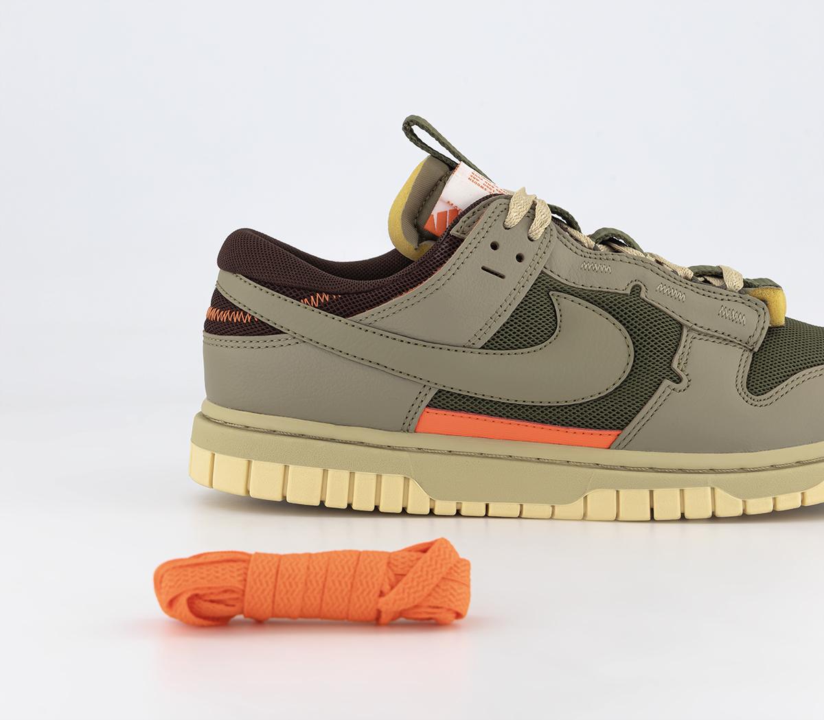 NikeDunk Low Remastered TrainersMedium Olive Neutral Olive Earth Safety Orange Pal