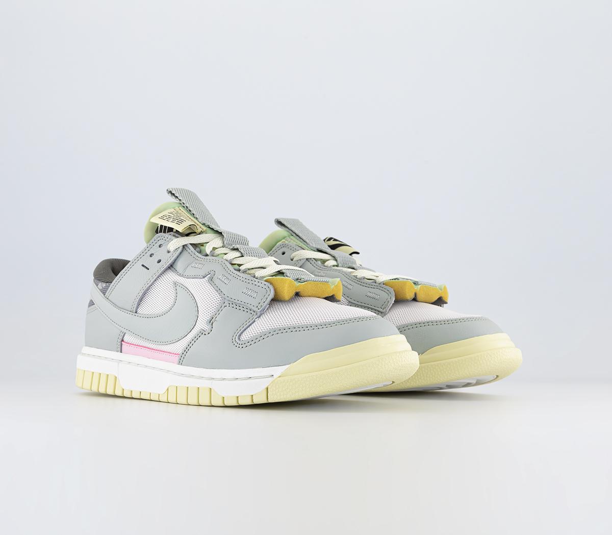 NikeDunk Low Remastered TrainersSail Light Silver Mint Foam Pink Light Smoke Grey
