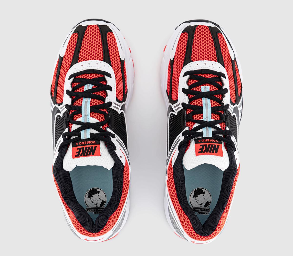 NikeZoom Vomero 5 TrainersBright Crimson Black Glacier Ice Metallic Silver N