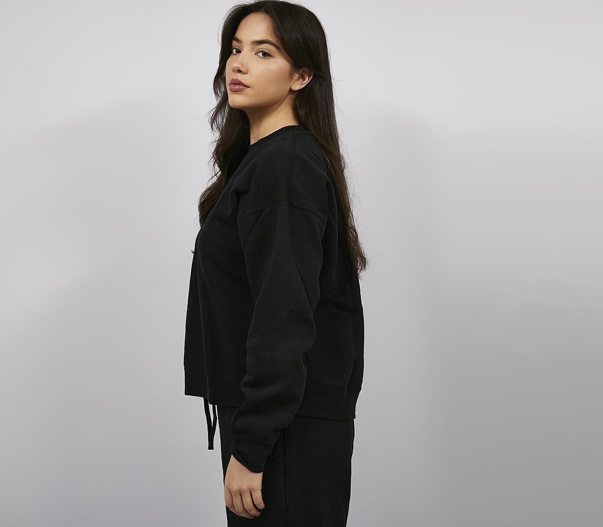JordanWomens Fleece Crew SweatshirtBlack White