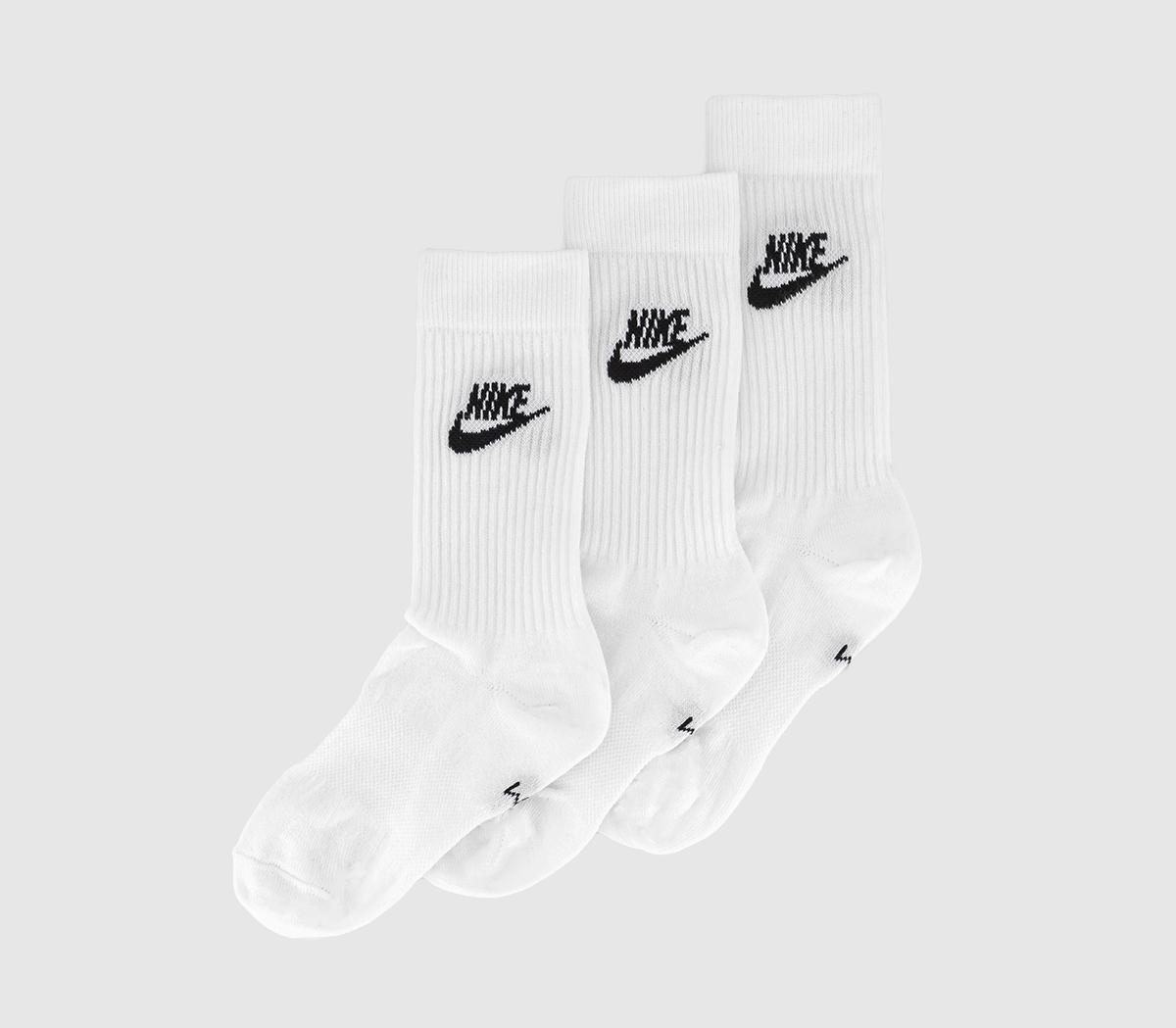 NikeNike Sports Everyday Essential High Socks 3 PairsWhite Black