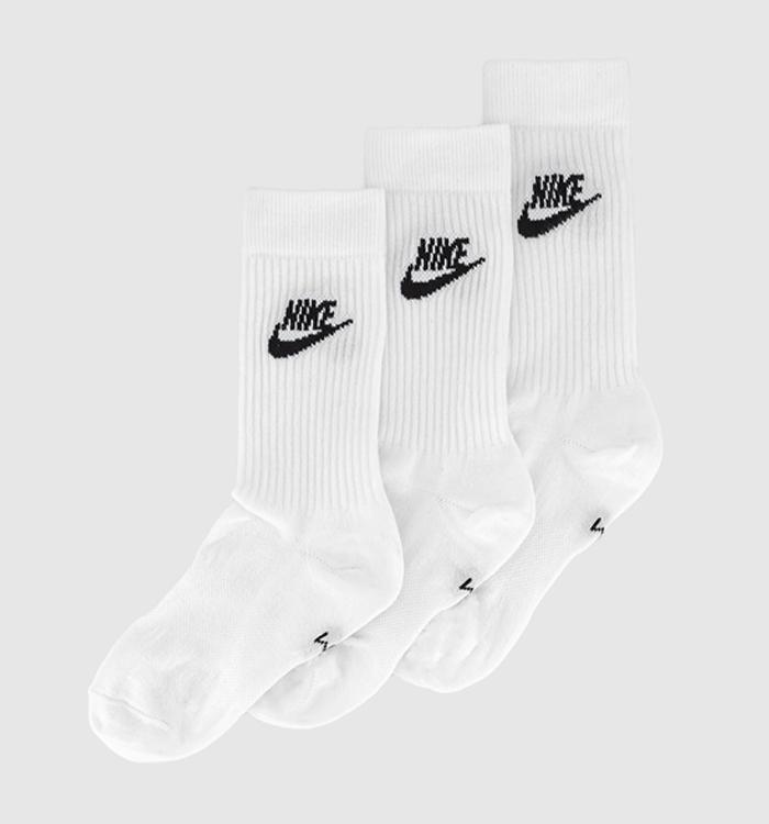 Nike Nike Sports Everyday Essential High Socks 3 Pairs White Black