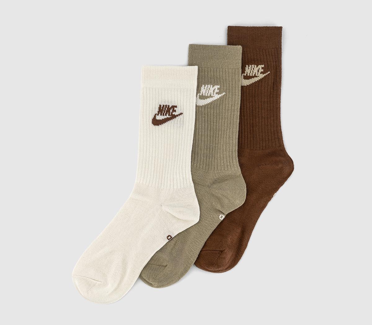 NikeNike Sports Everyday Essential High 3 Pairs NikeNike Sports Everyday Essential High 3 PairsBrown Neautral