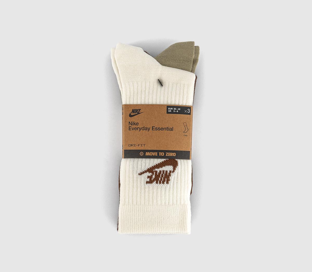 NikeNike Sports Everyday Essential High 3 Pairs NikeNike Sports Everyday Essential High 3 PairsBrown Neautral