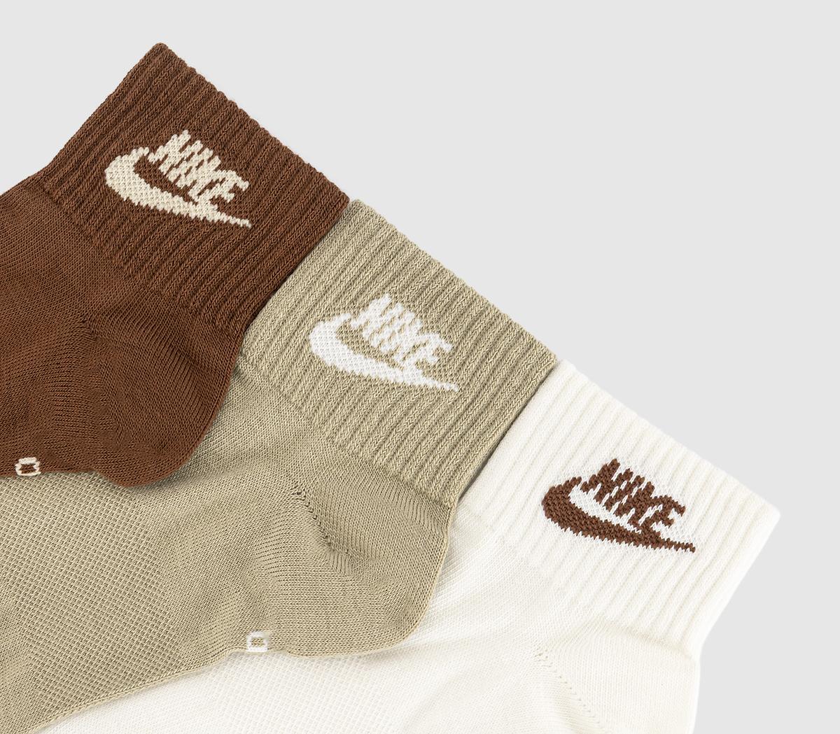 brown nike socks pack