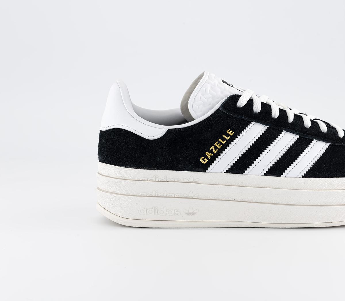 adidas Gazelle Bold W Trainers Core Black Core White Semi Lucid Blue ...