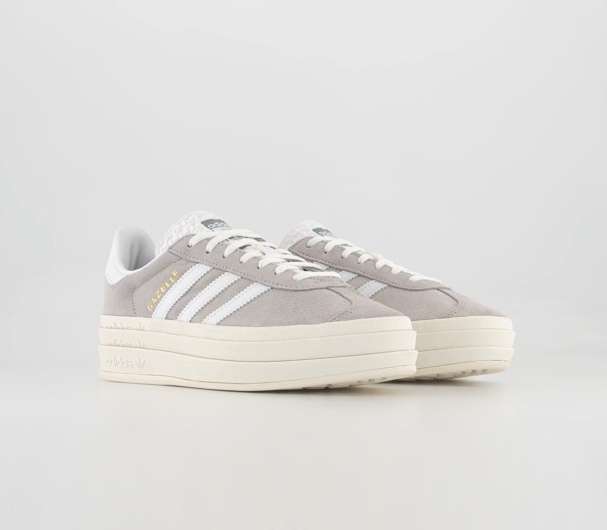 Adidas Gazelle Bold W Trainers Two Grey White Core White Womens Trainers 0126