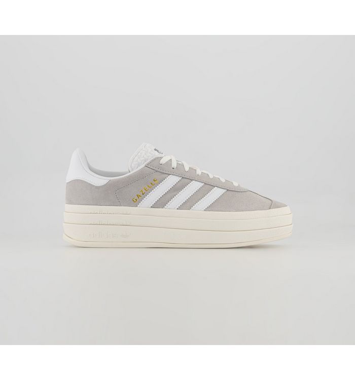 Adidas Gazelle Bold W Trainers Two Grey White Core White Suede
