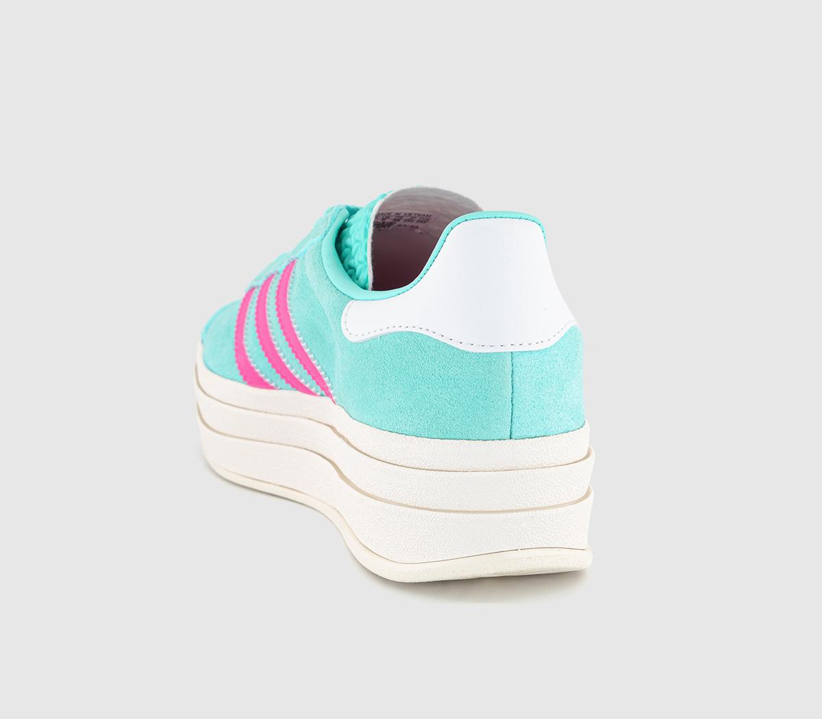 adidas Gazelle Bold W Trainers Flash Aqua Lucid Pink White - Women's ...