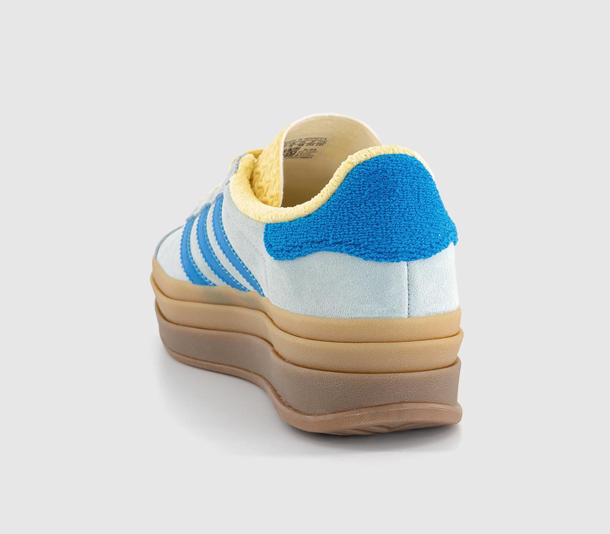 adidas gazelle silver green womens adidas Gazelle Bold Shoes - Women's - Clear Sky / White / Gold