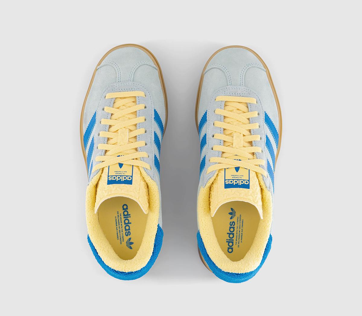 スニーカー adidas Gazelle Bold Blue Yellow IE0430 W Adidas Gazelle Bold Almost Blue Bright Blue Yellow IE0430