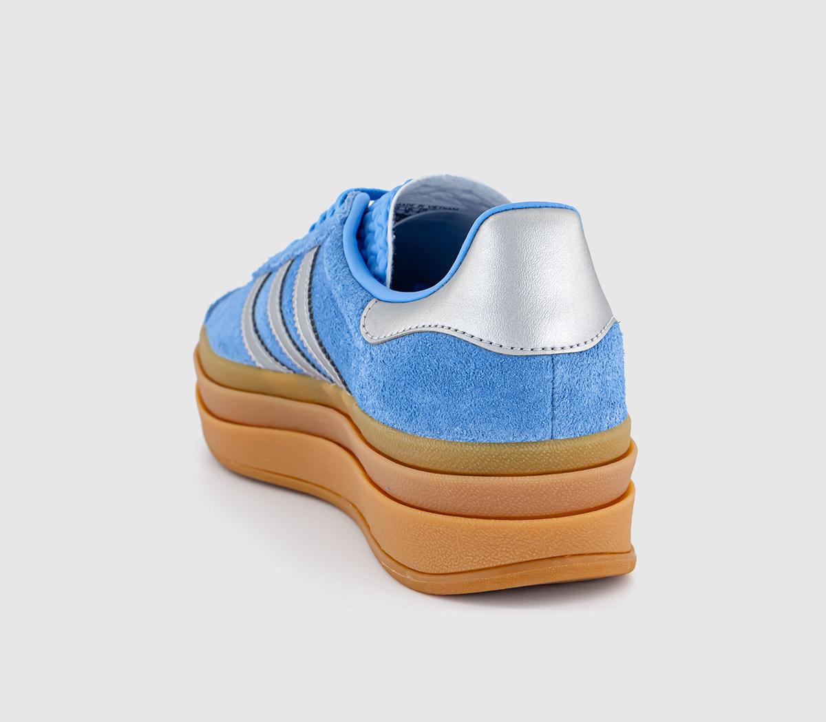 adidasGazelle Bold W Trainers adidasGazelle Bold W TrainersBlue Burst Silver Metalic Aurora Ink