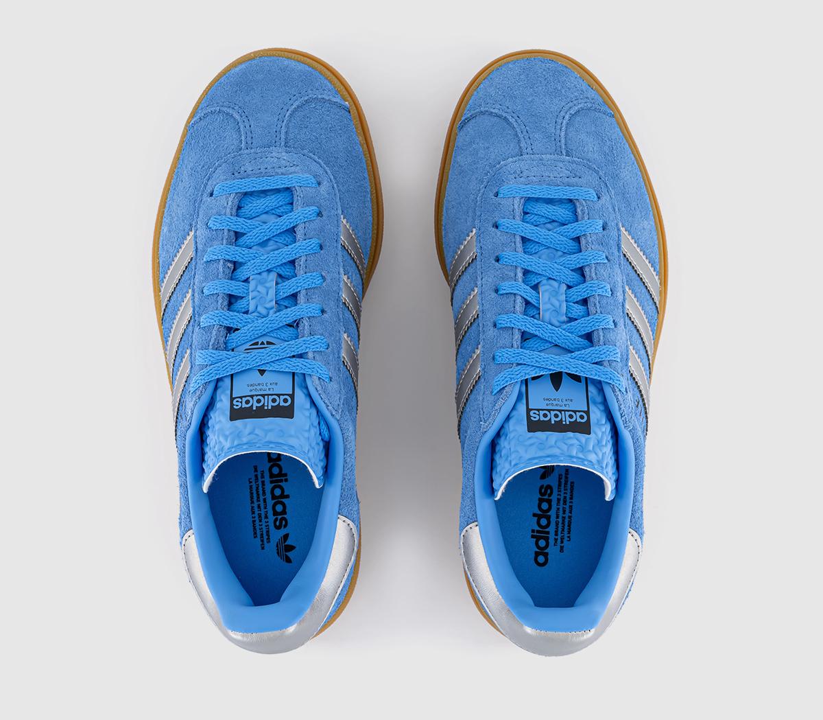 adidasGazelle Bold W Trainers adidasGazelle Bold W TrainersBlue Burst Silver Metalic Aurora Ink