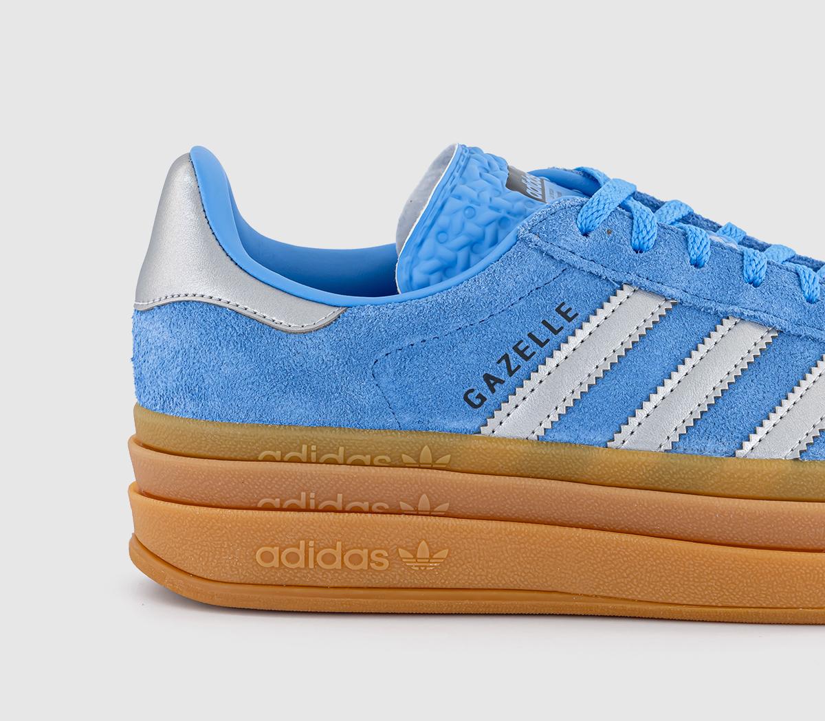 adidasGazelle Bold W Trainers adidasGazelle Bold W TrainersBlue Burst Silver Metalic Aurora Ink