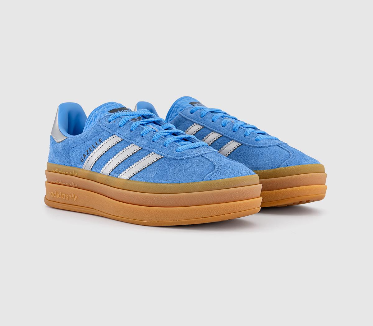 adidasGazelle Bold W Trainers adidasGazelle Bold W TrainersBlue Burst Silver Metalic Aurora Ink