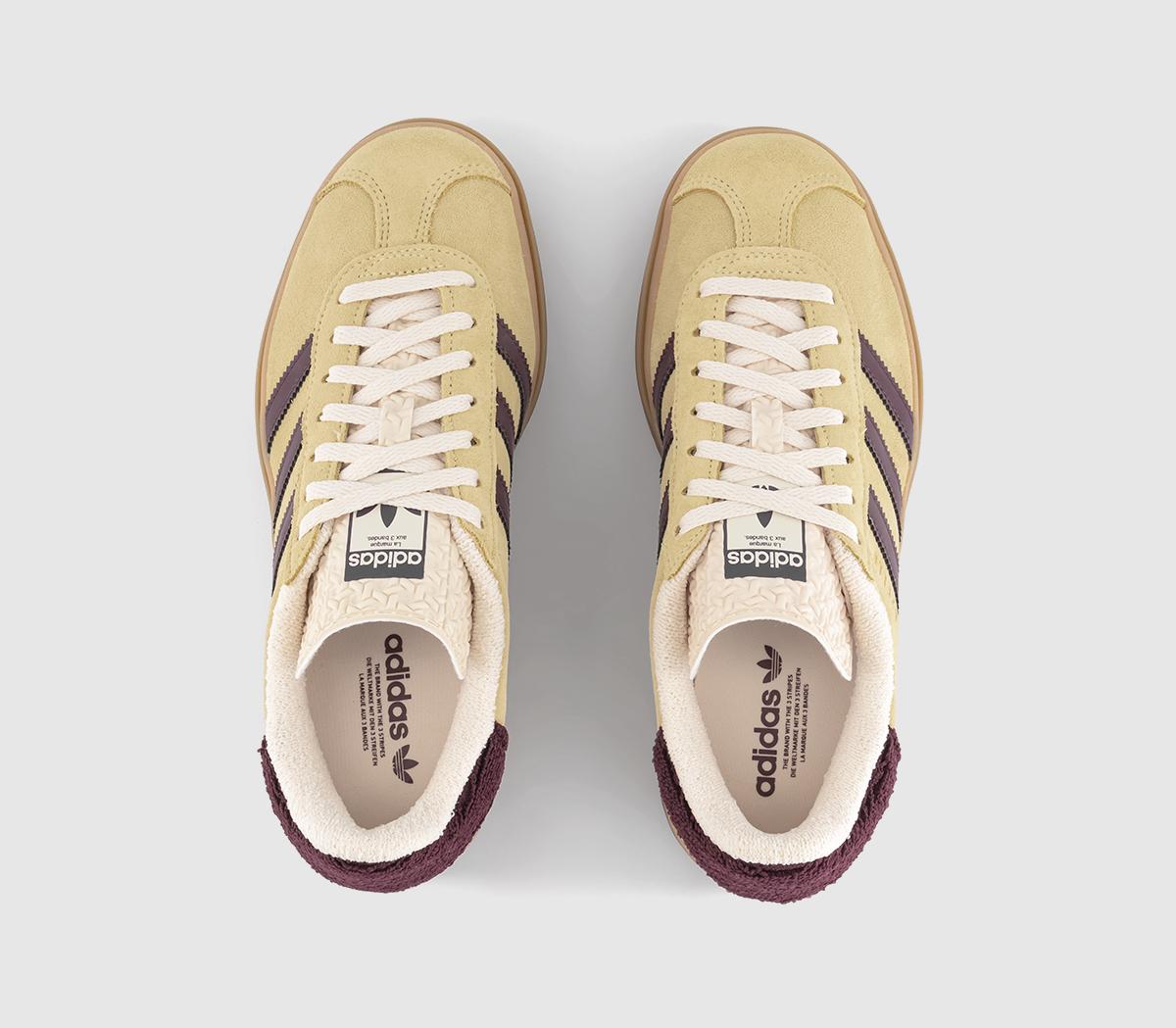 adidasGazelle Bold W adidasGazelle Bold WAlmost Yellow Maroon Wonder White