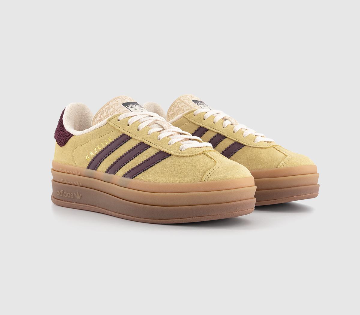 adidasGazelle Bold W adidasGazelle Bold WAlmost Yellow Maroon Wonder White