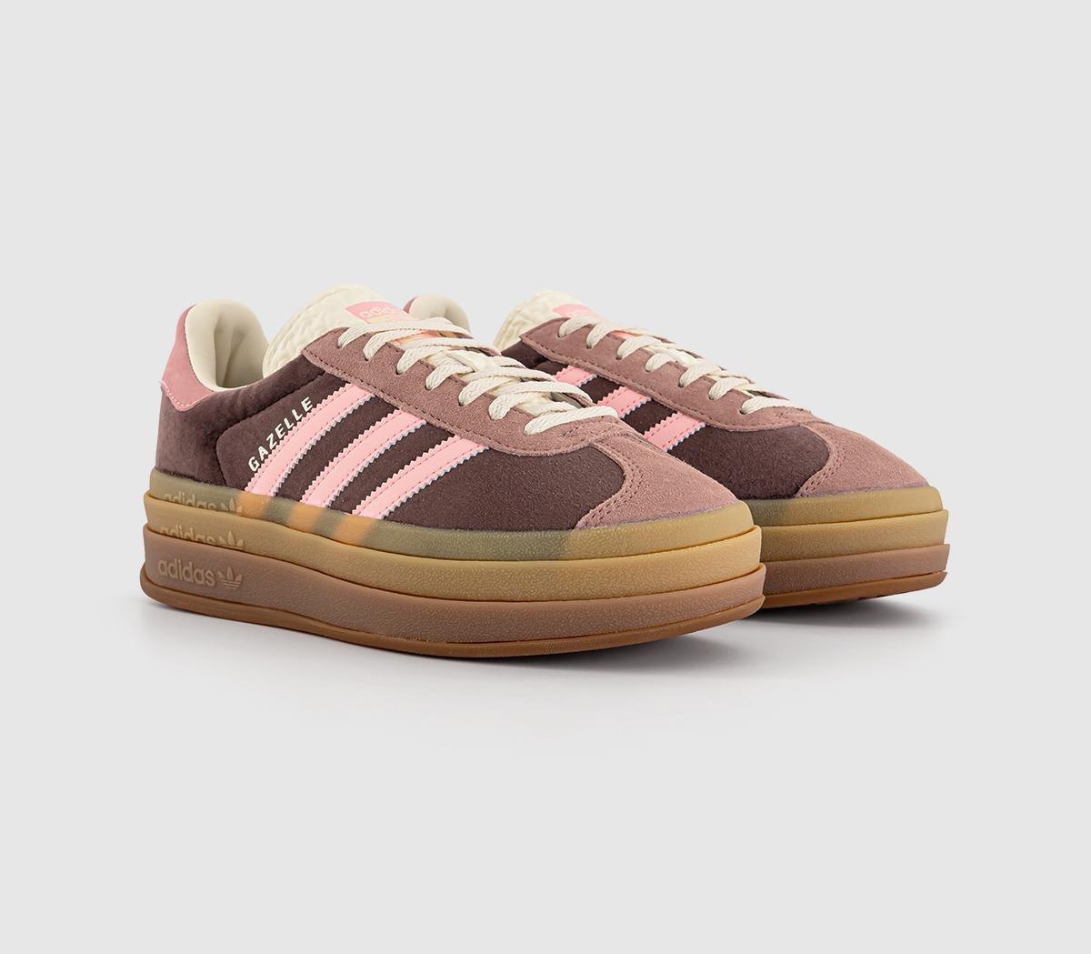 adidasGazelle Bold W Trainers adidasGazelle Bold W TrainersShadow Brown Warm Clay Glow Pink