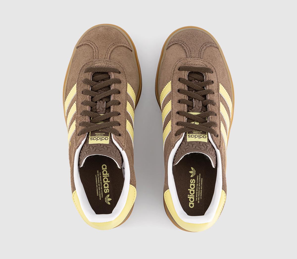 adidas Gazelle Bold W Trainers adidas Gazelle Bold W Trainers Earth Strata Powder Yellow White