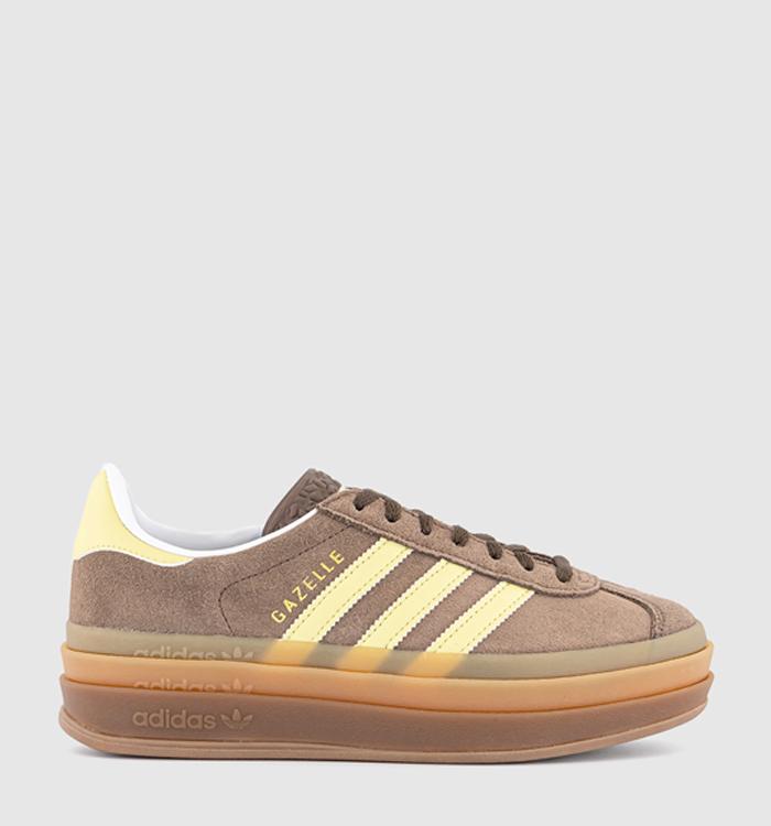 adidas Gazelle Bold W Trainers Earth Strata Powder Yellow White