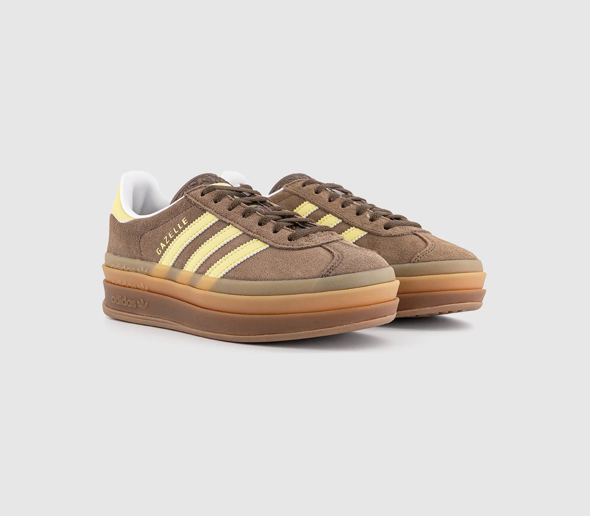 adidas Gazelle Bold W Trainers adidas Gazelle Bold W Trainers Earth Strata Powder Yellow White