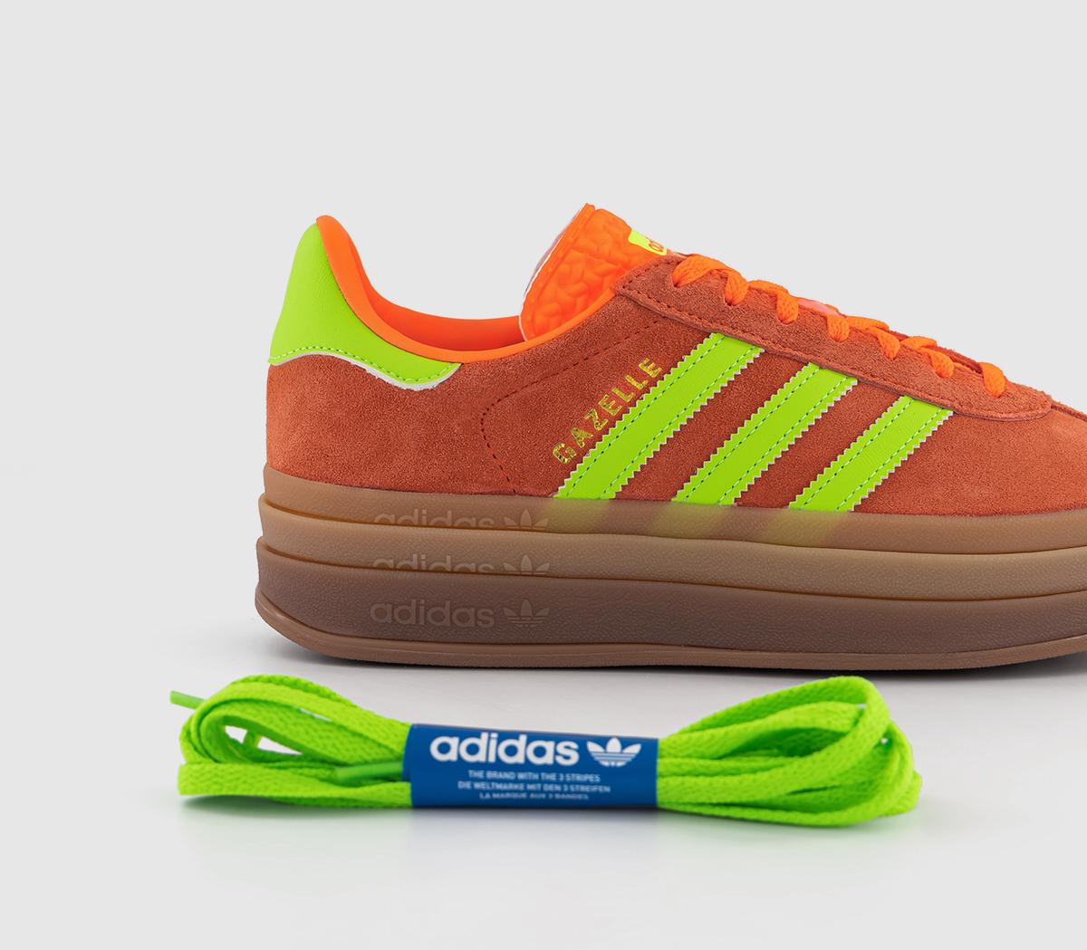 adidasGazelle Bold W Trainers Solar Orange Solar Green Gum