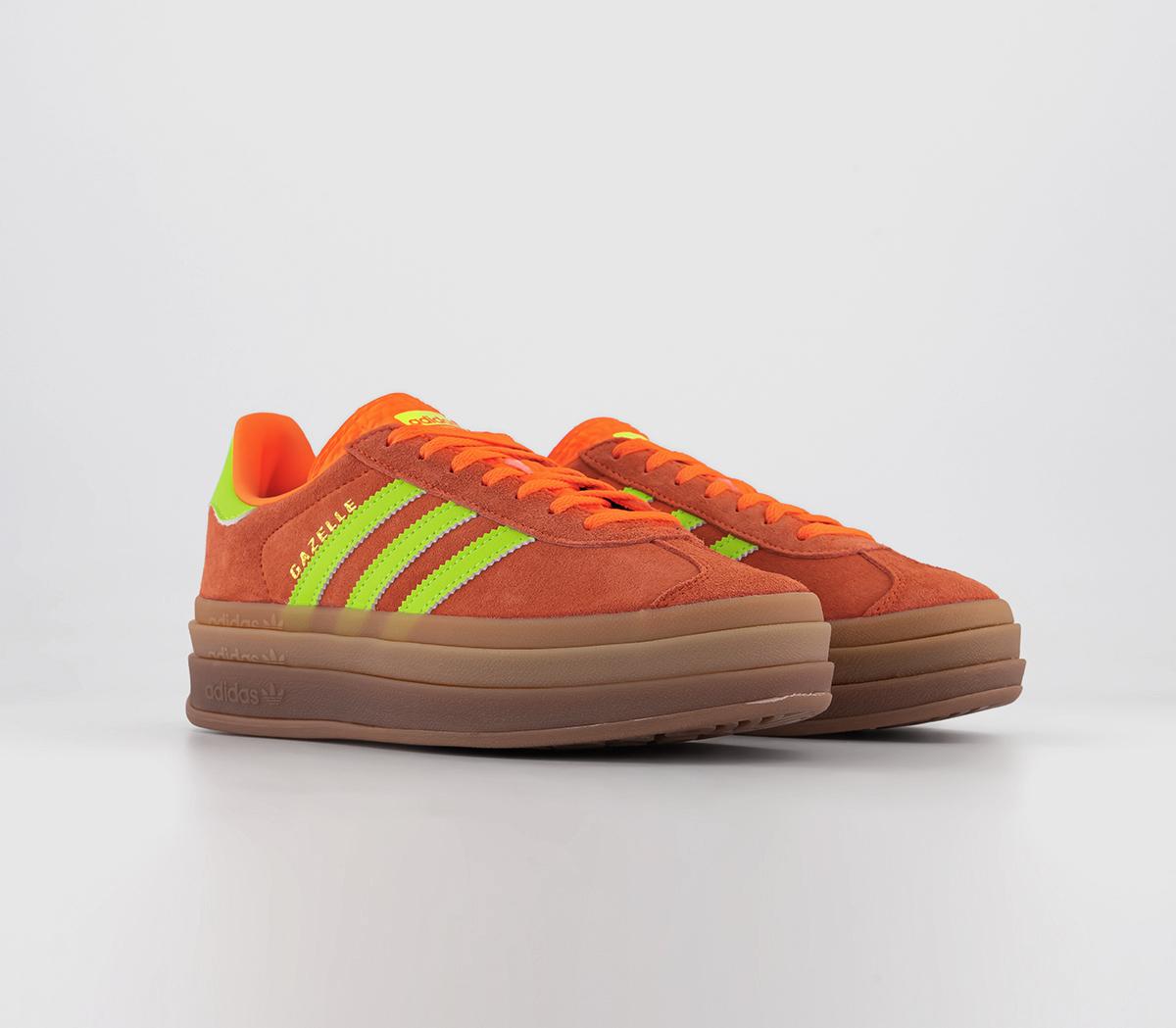 adidasGazelle Bold W Trainers adidasGazelle Bold W Trainers Solar Orange Solar Green Gum