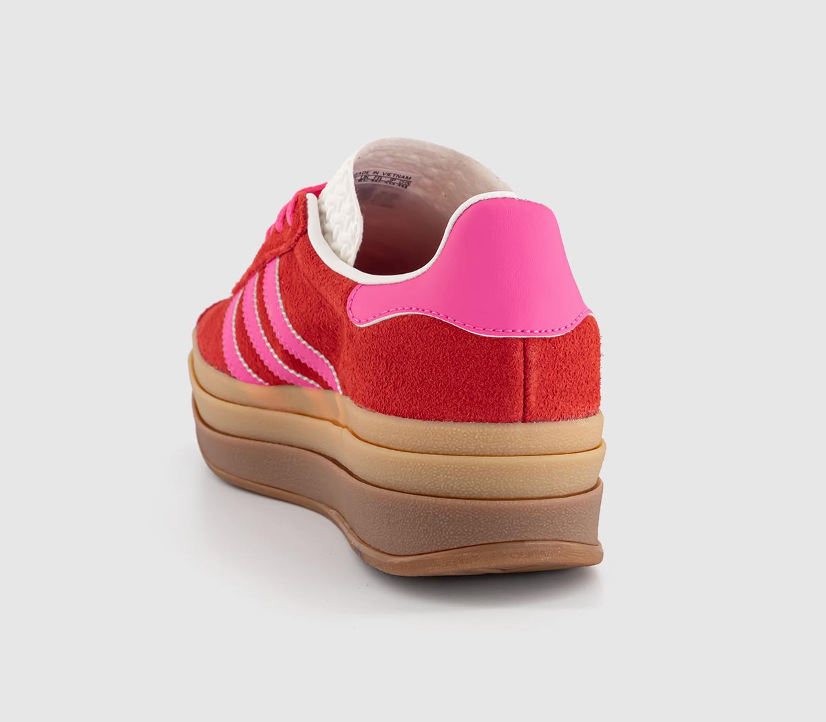 adidas Gazelle Bold W Trainers Collegiate Red Lucid Pink Gum - Women's ...