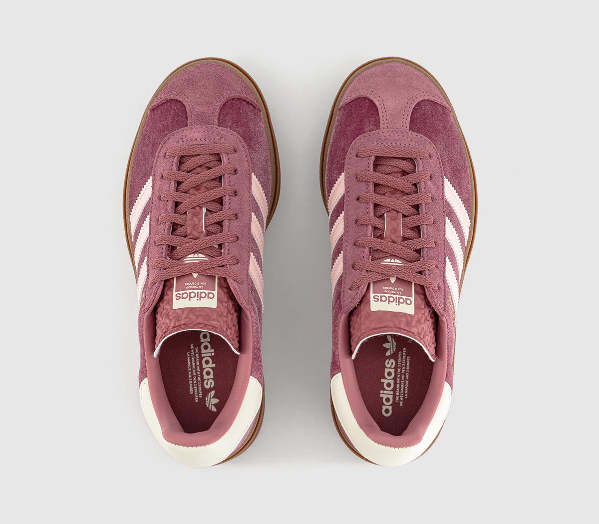 adidas Gazelle Bold W Trainers Preloved Crimson Sandy Pink Offwhite ...