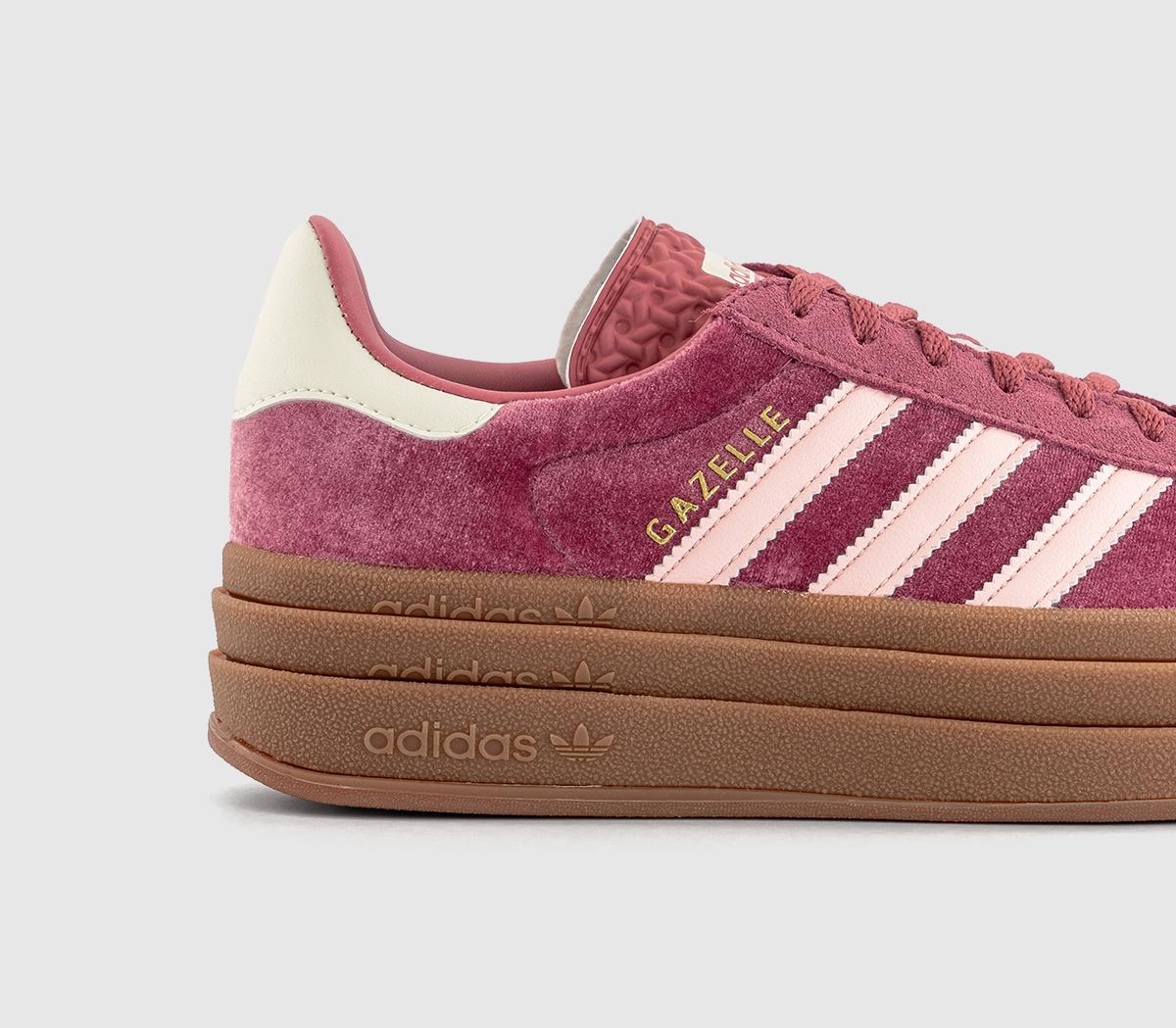adidasGazelle Bold W Trainers adidasGazelle Bold W TrainersPreloved Crimson Sandy Pink Offwhite