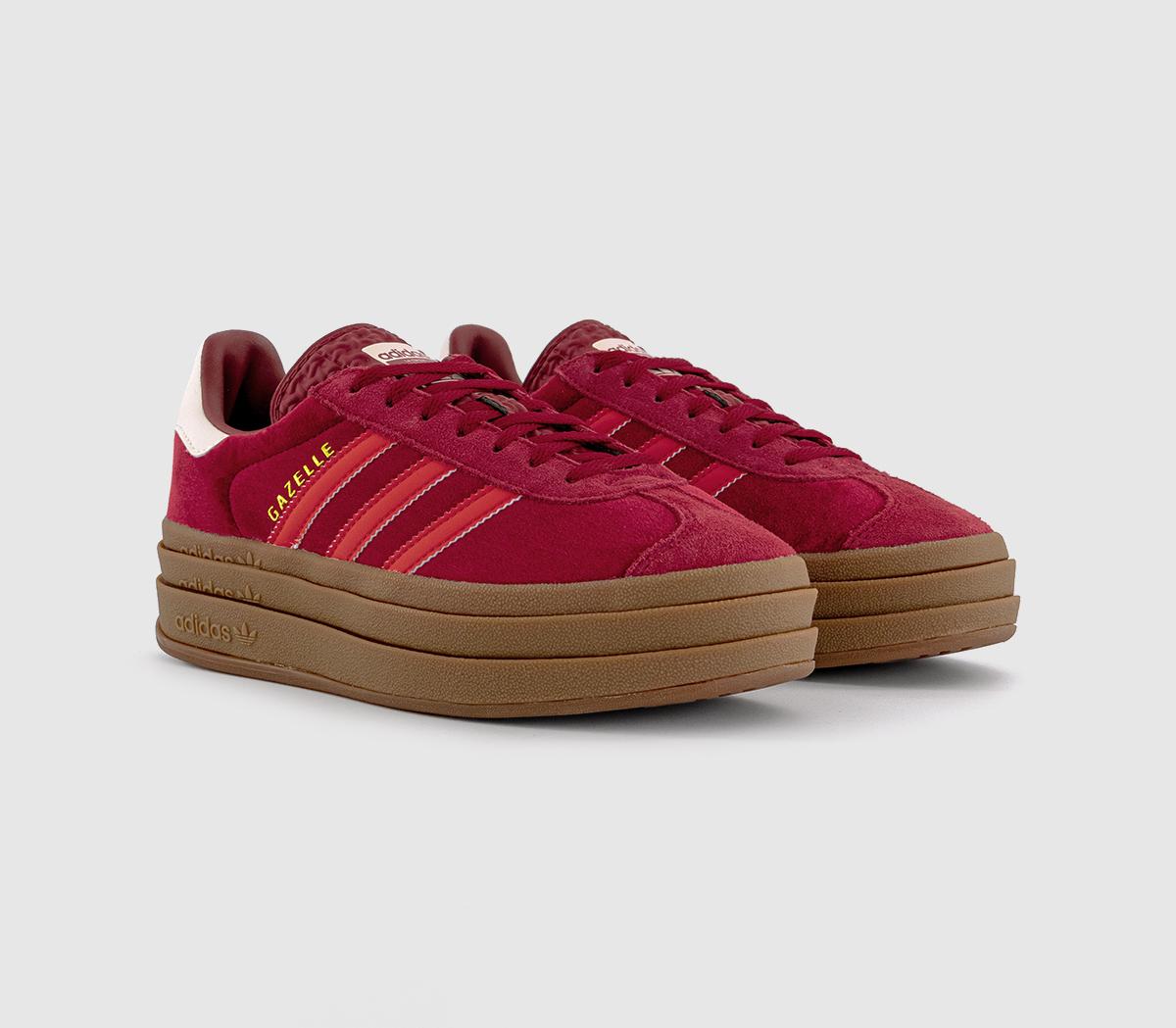 adidasGazelle Bold W Trainers adidasGazelle Bold W TrainersTeam Victory Red Preloved Yellow Offwhite
