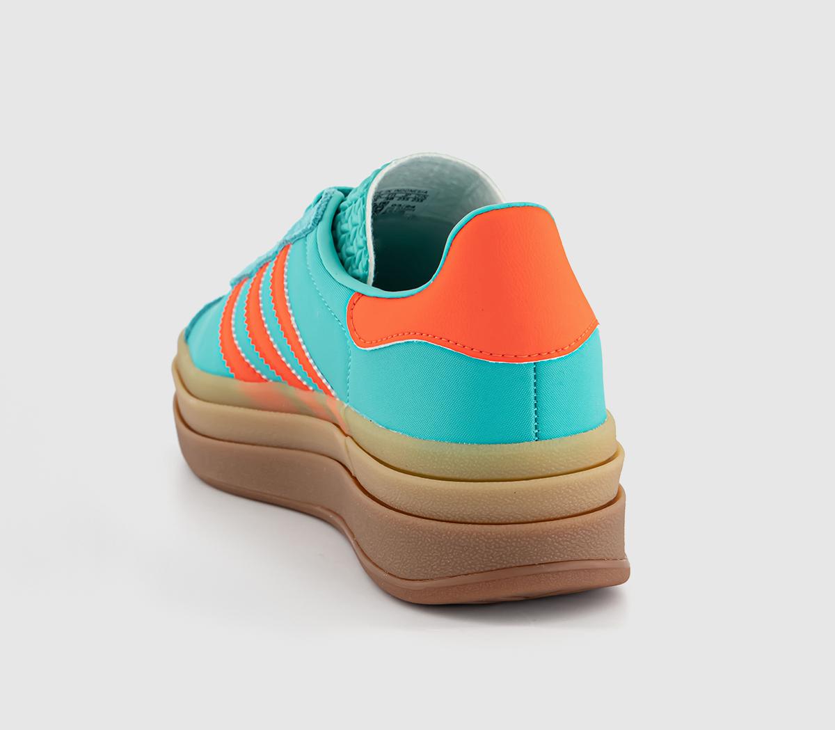 adidas Gazelle Bold W Trainers Mint Rush Impact Orange Mint Rush ...