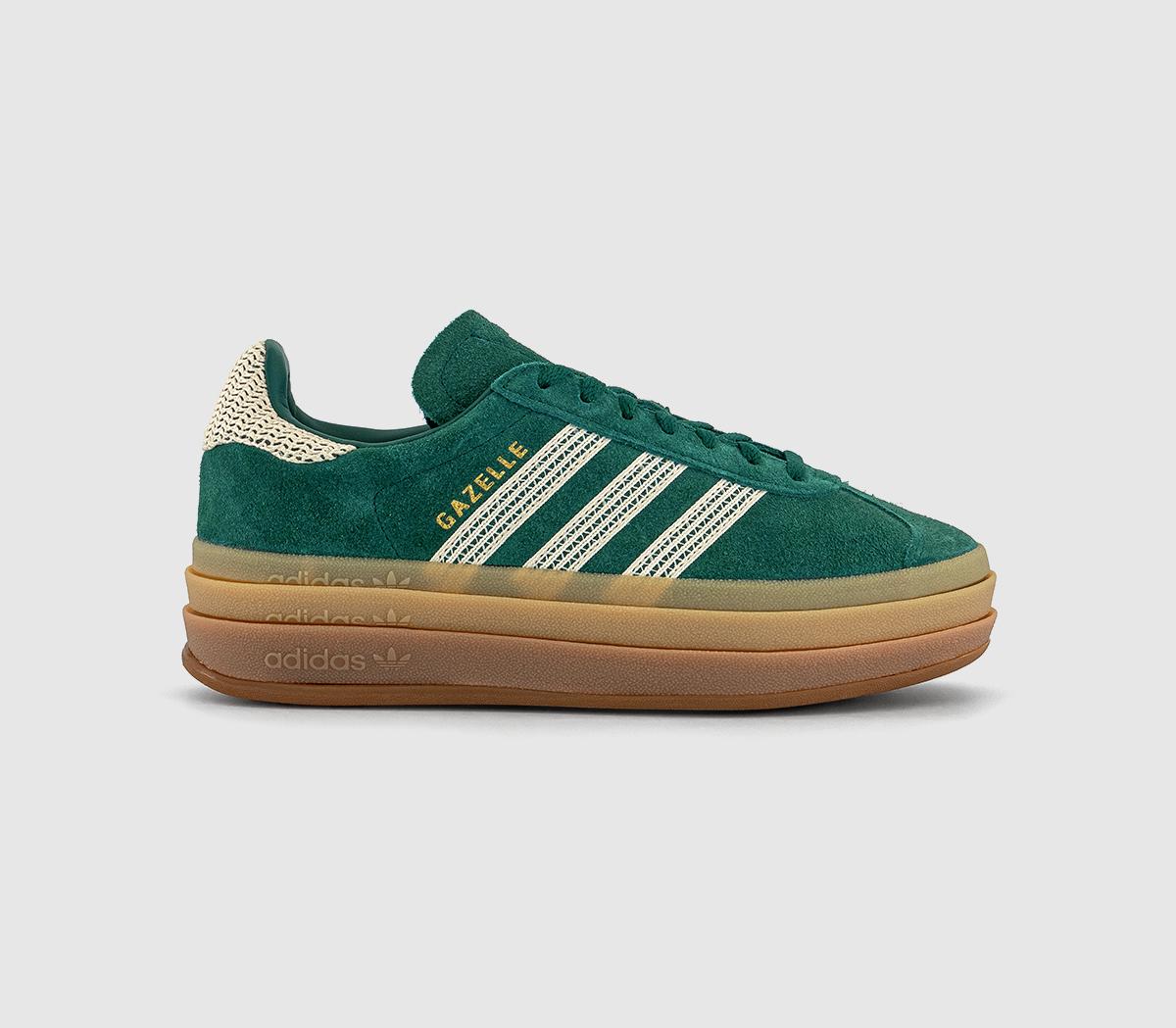adidasGazelle Bold W Trainers adidasGazelle Bold W TrainersCollegiate Green Wonder White Gold Metallic