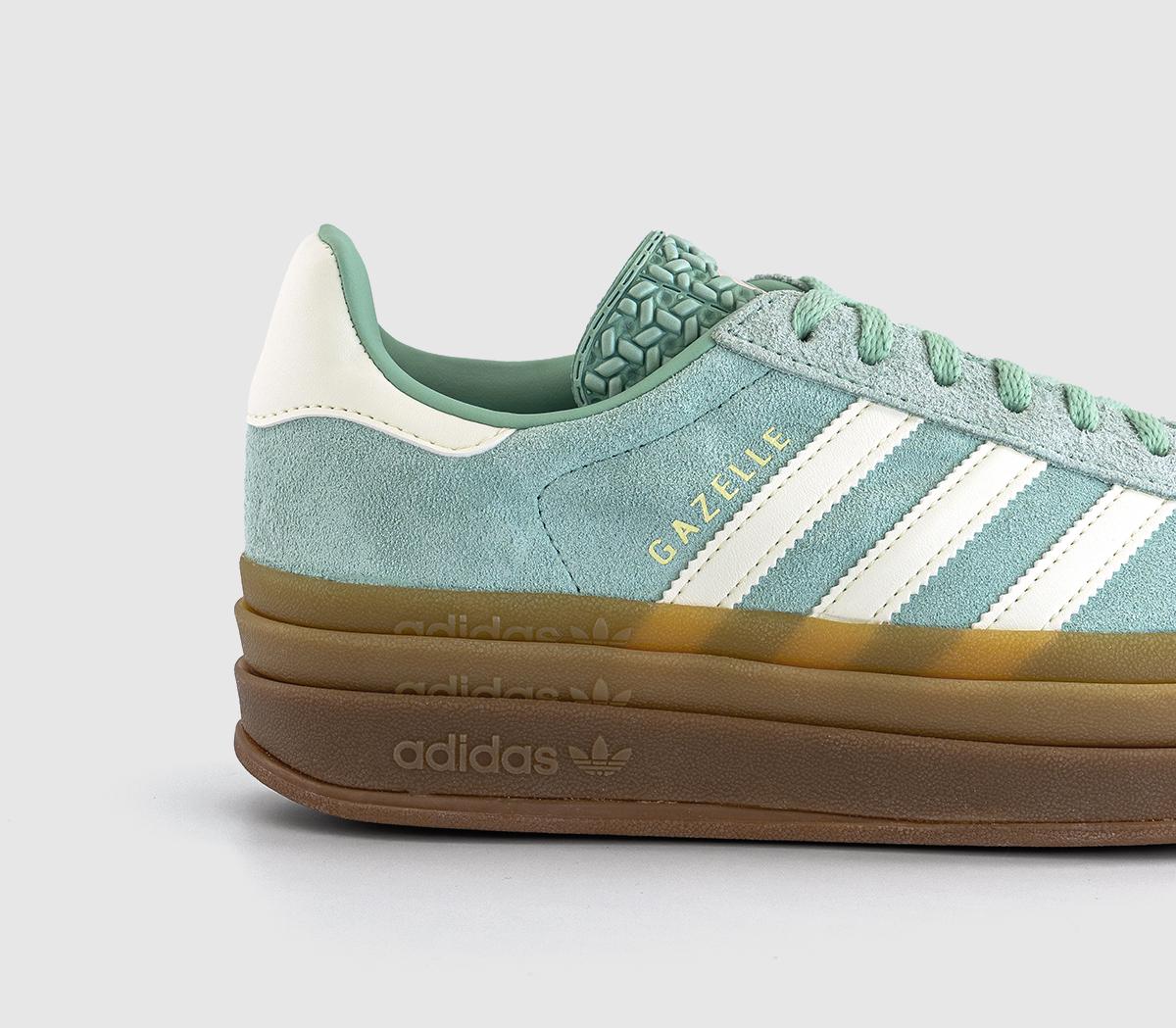 adidasGazelle Bold W Trainers adidasGazelle Bold W TrainersAsh Green Offwhite Gum