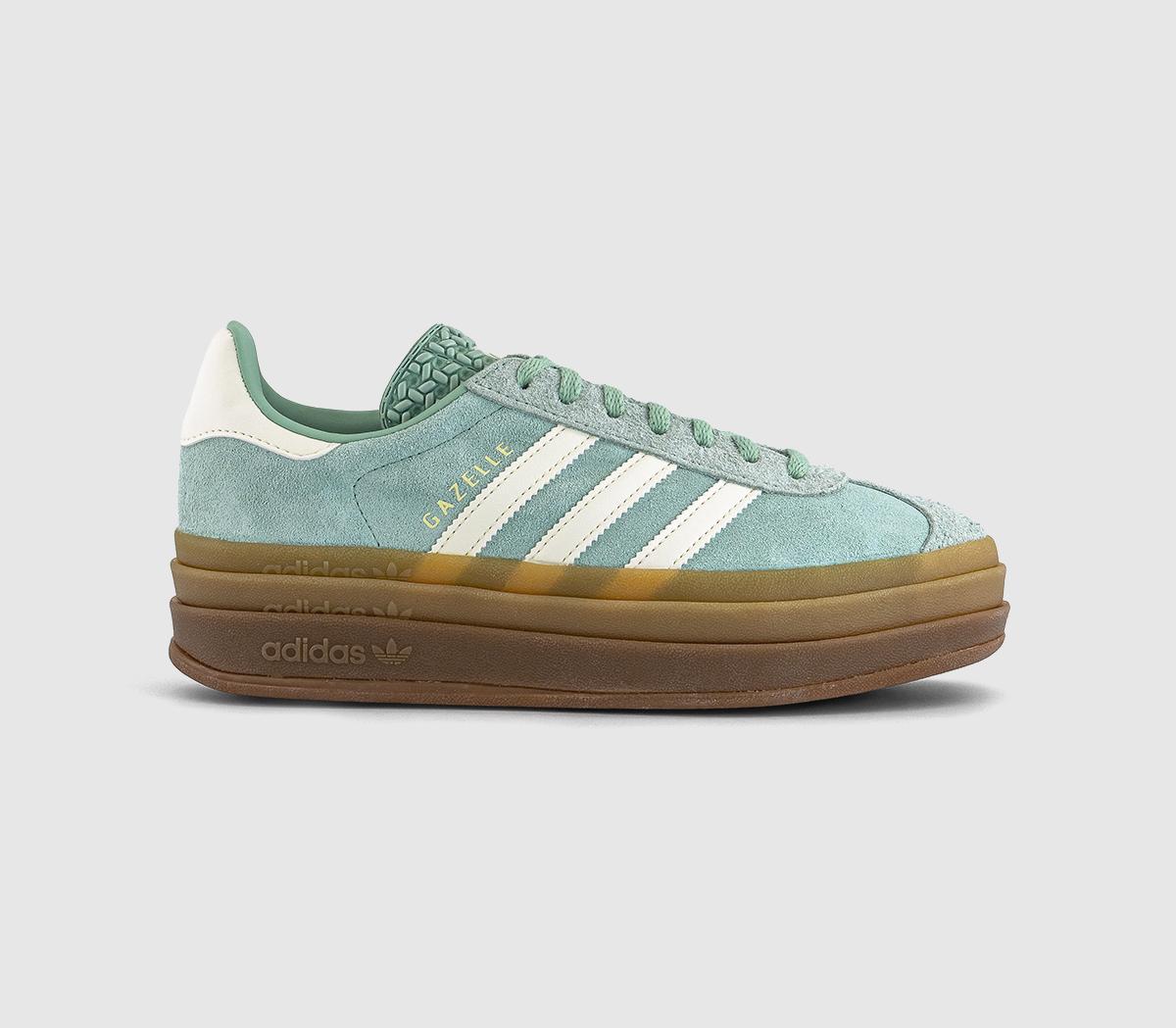 adidasGazelle Bold W TrainersAsh Green Offwhite Gum