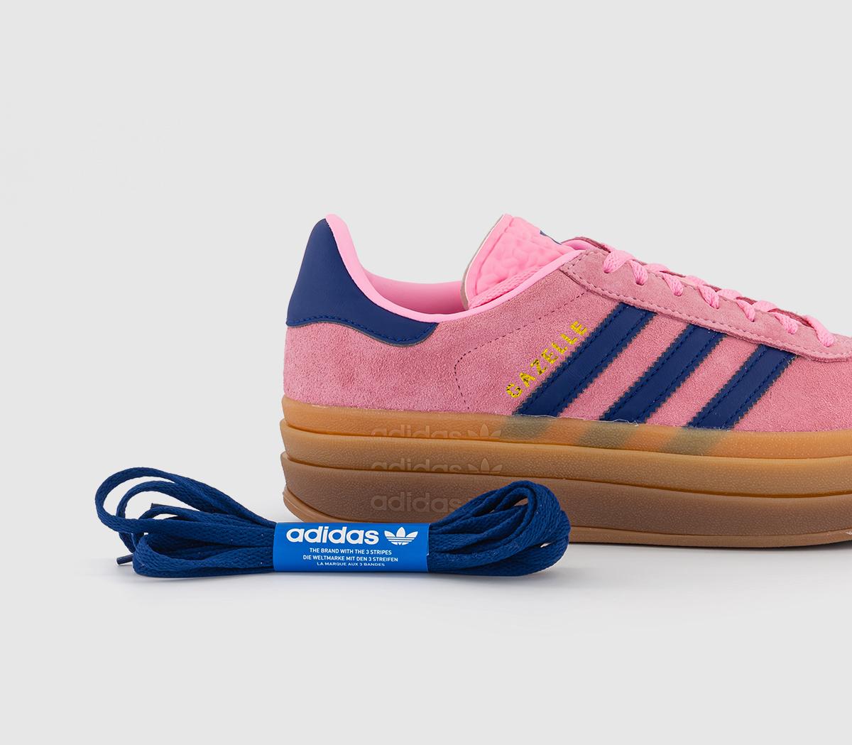 adidas Gazelle Bold W Trainers Pink Glow Victory Blue Gum - Women's ...