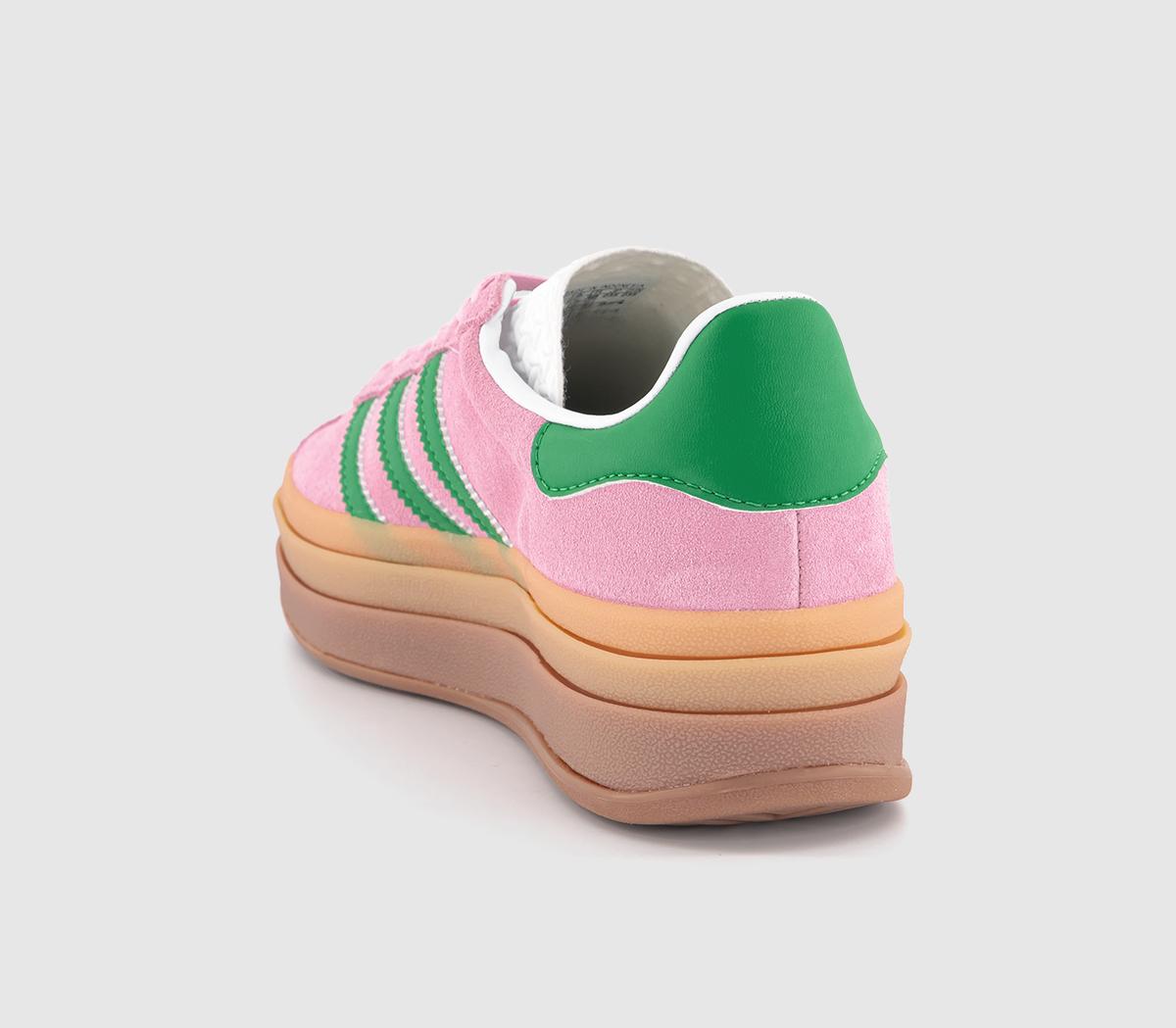 adidas Gazelle Bold W Trainers True Pink Green White - Women's Trainers