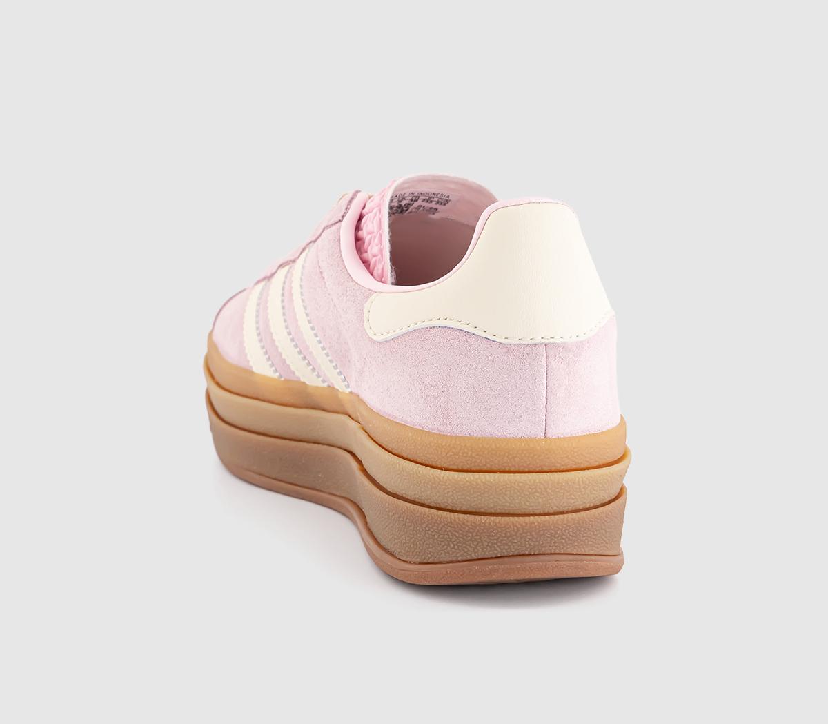 adidas Gazelle Bold W Trainers adidas Gazelle Bold W Trainers Clear Pink Cream White Gold Metallic