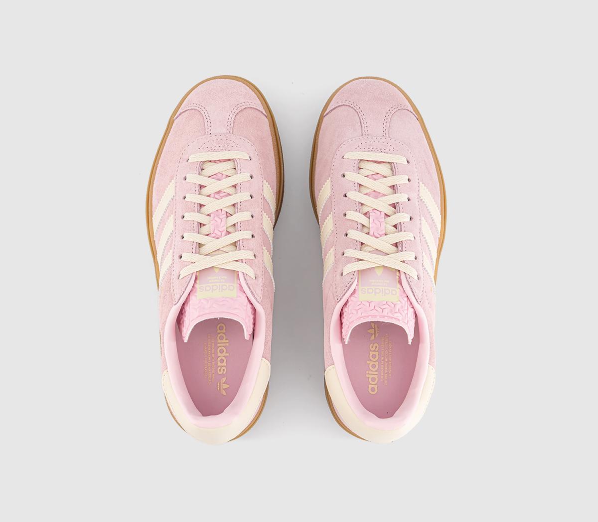 adidas Gazelle Bold W Trainers adidas Gazelle Bold W Trainers Clear Pink Cream White Gold Metallic
