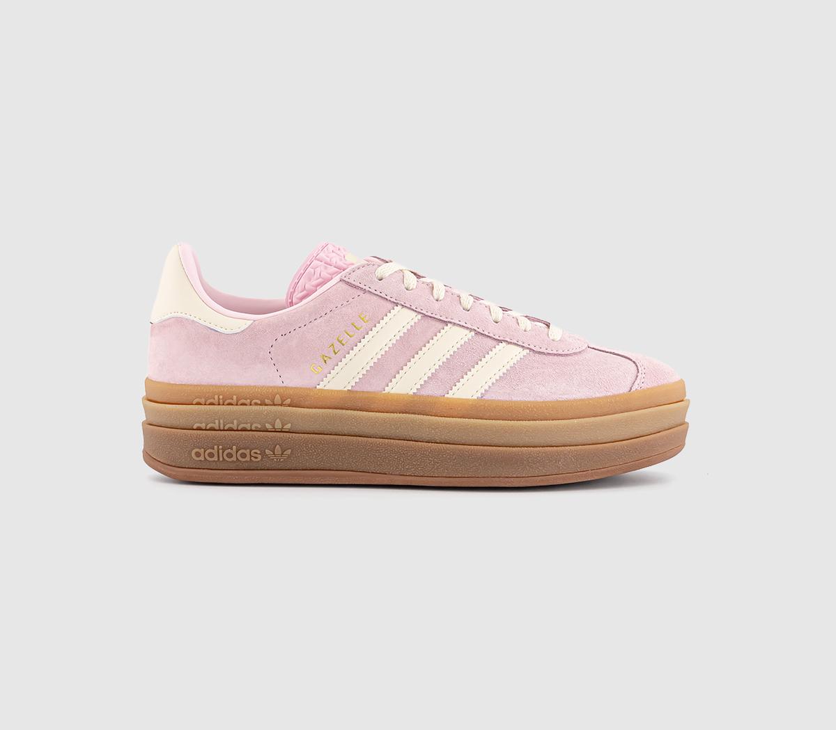 adidasGazelle Bold W Trainers adidasGazelle Bold W TrainersClear Pink Cream White Gold Metallic
