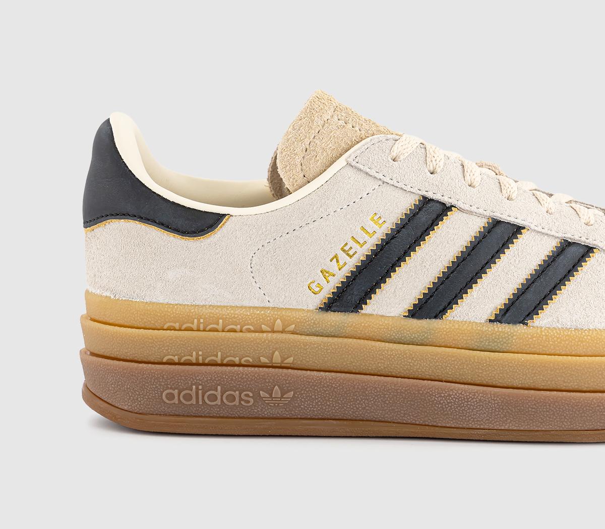 adidasGazelle Bold W Trainers adidasGazelle Bold W TrainersCream White Black Sand Strata
