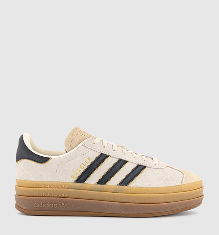 adidas Gazelle Bold W Trainers Cream White Black Sand Strata